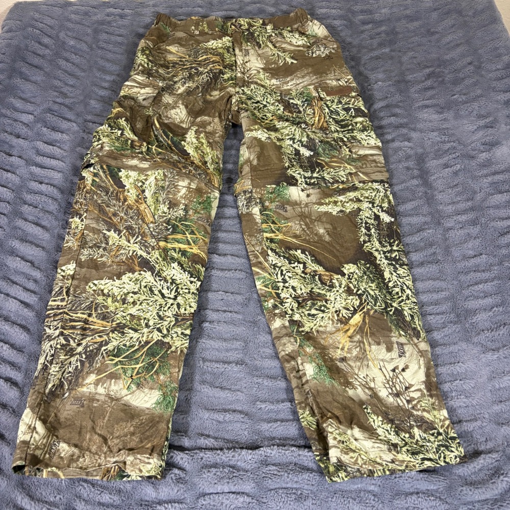 Field & Stream Mens Medium Max-1 Camo Convertible Cargo Pants Zip Off AT506